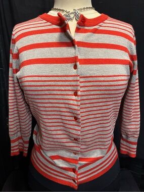 Red Striped Sweater by Red
